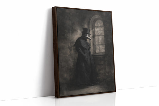 Plague Doctor Awaits Dawn's Call