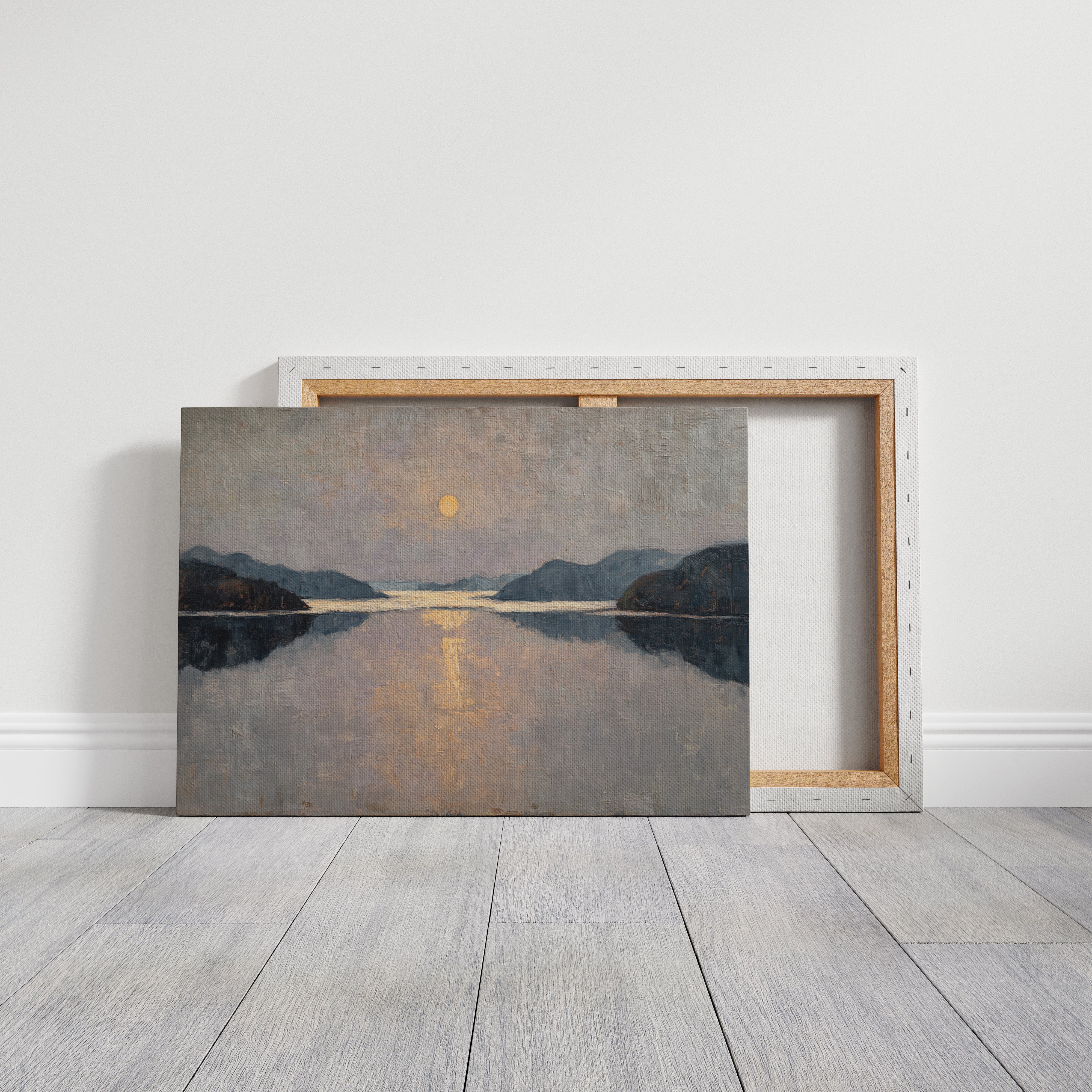 Moonlight Traces The Lake's Memory