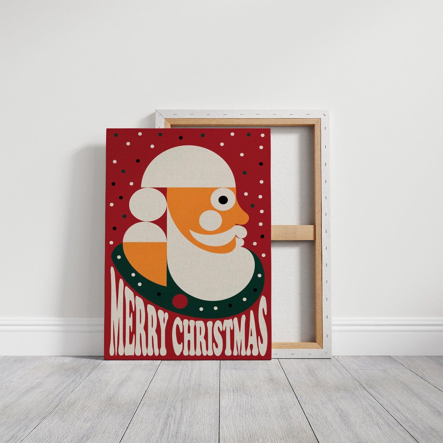 Modernist Santa Portrait