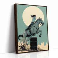 Moonlit Barrel Racing Through Time