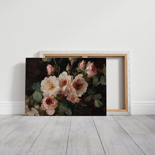 Blush Petals Dance In Lamplight