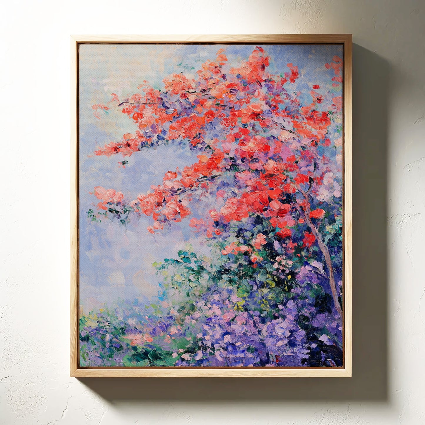 Blossoms Beneath a Vibrant Sky