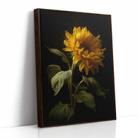 Golden Bloom Against Midnight Walls