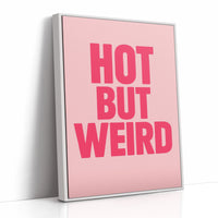 Hot But Weird Bold Pink Wall Art