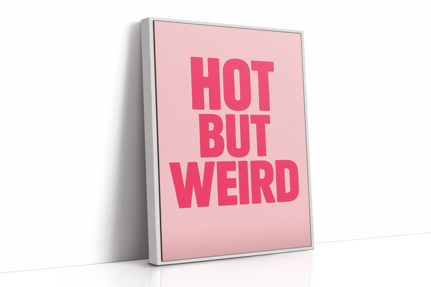 Hot But Weird Bold Pink Wall Art