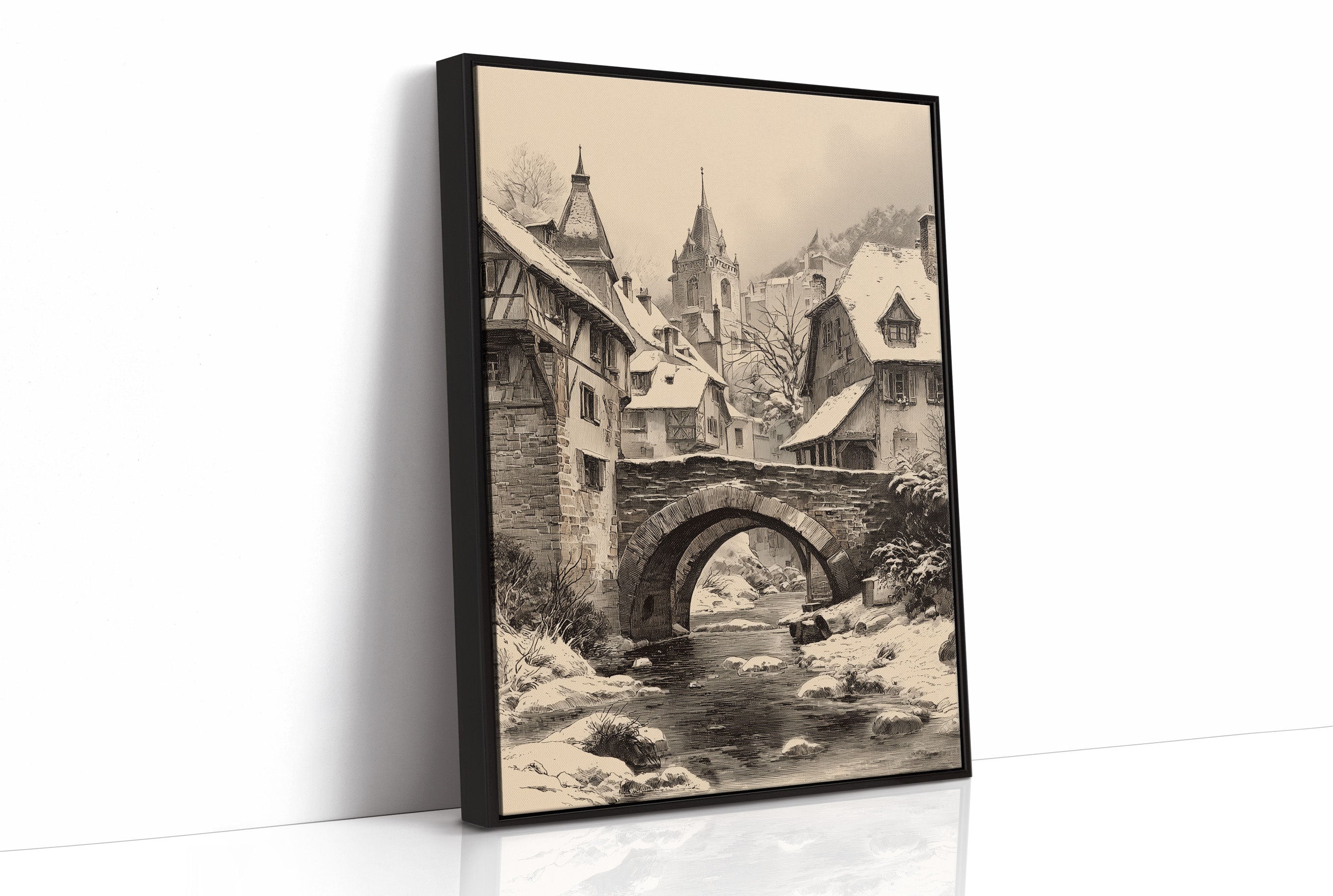Stone Bridge Leads To Christmas