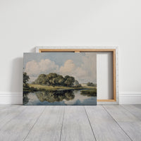 Summer Cattle Rest By Still Waters