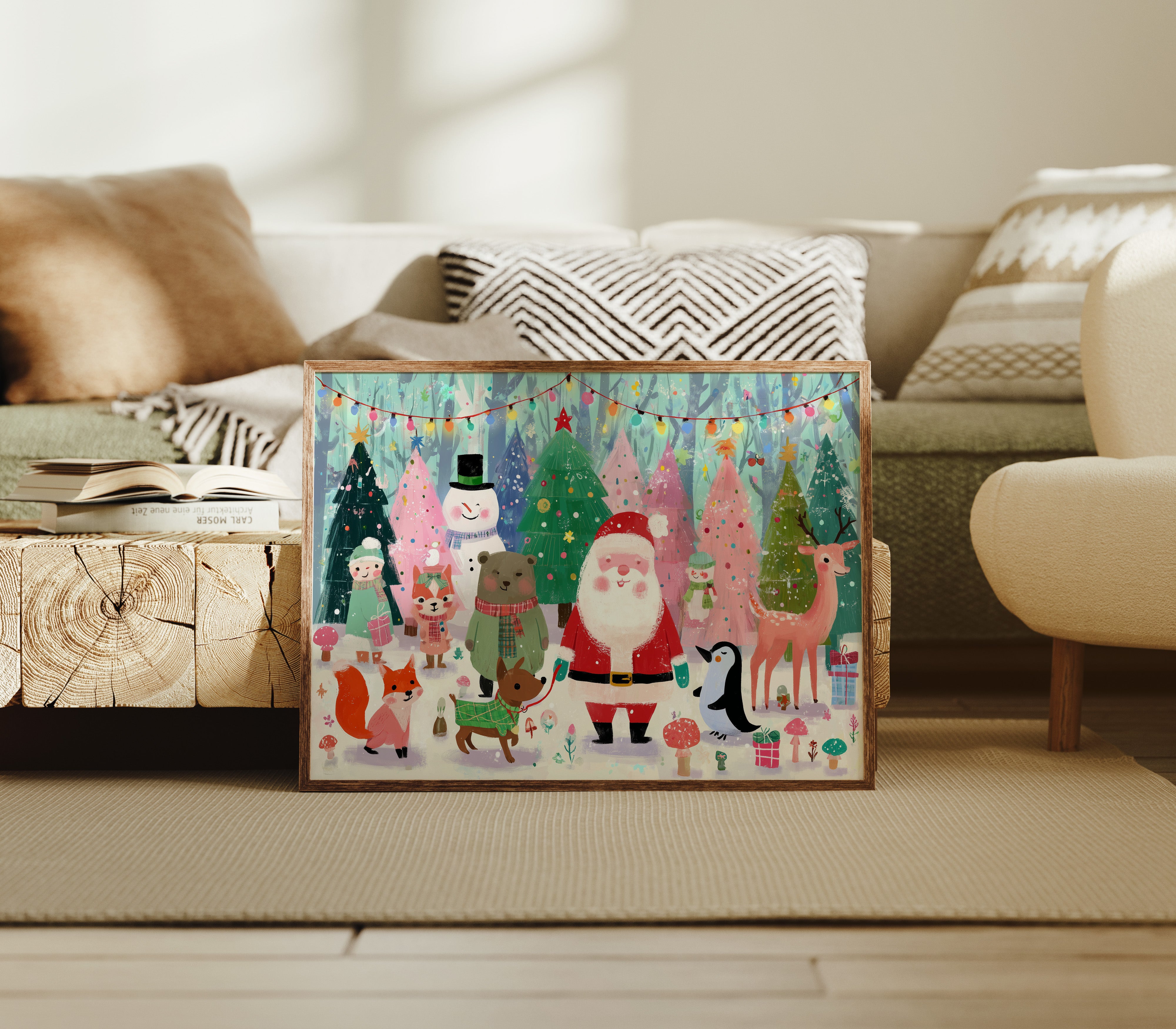 Forest Friends Share Holiday Magic Together