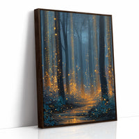 Fireflies Dance Through Midnight Woods