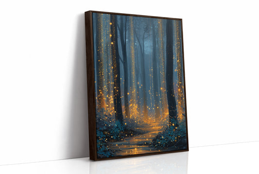 Fireflies Dance Through Midnight Woods