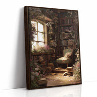 Forgotten Library Blooms In Light