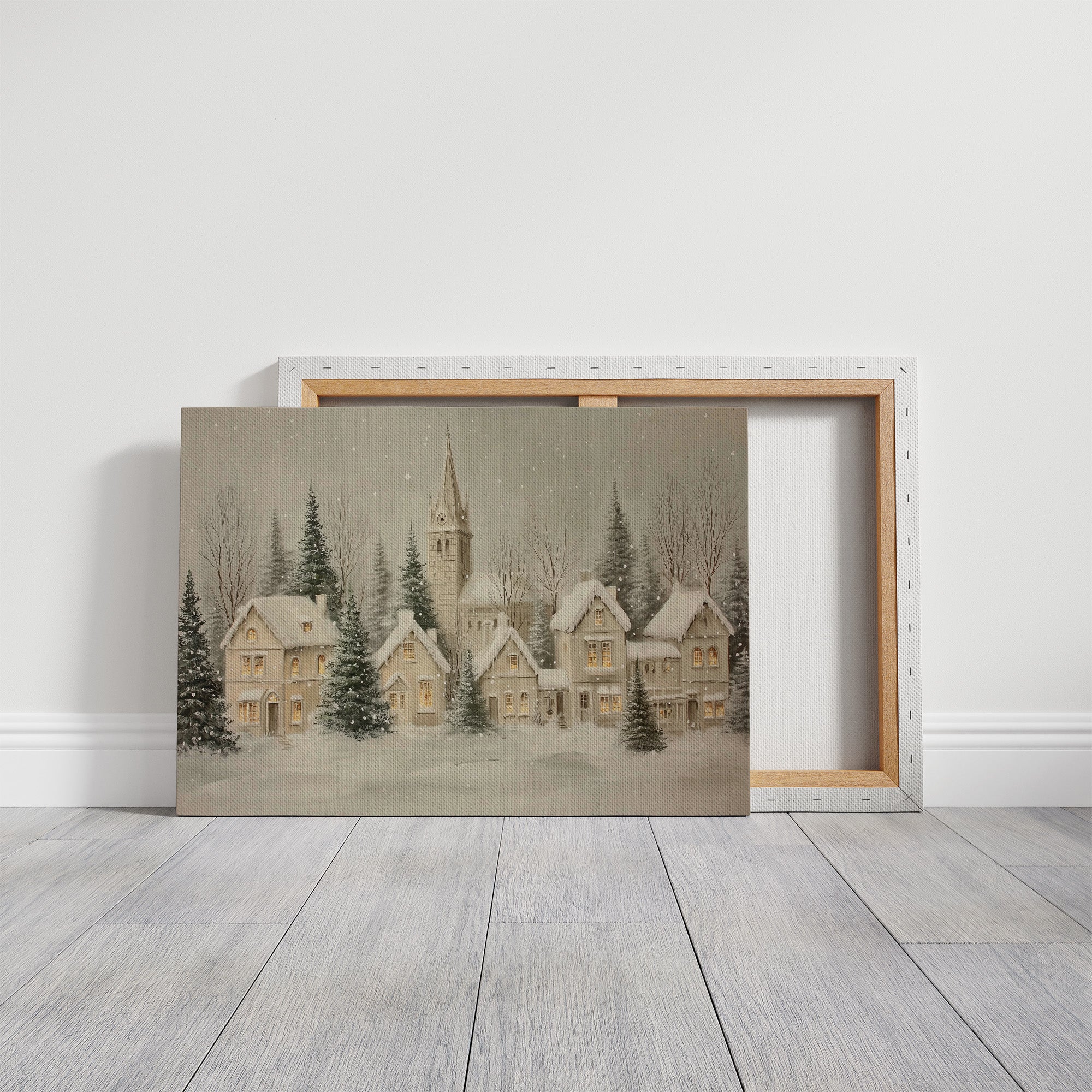 Snow Falls On Silent Chapel Street