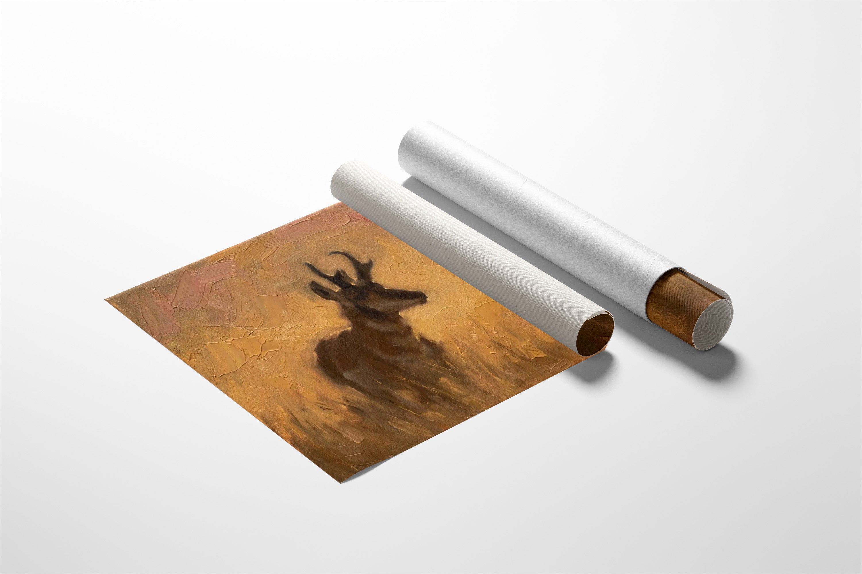 Pronghorn in Golden Grass