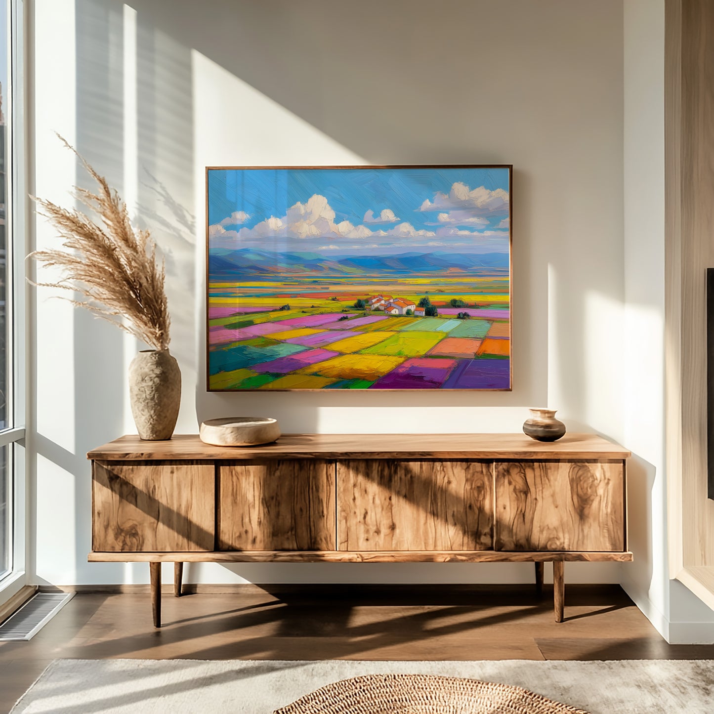 Patchwork Fields Dance In Spring