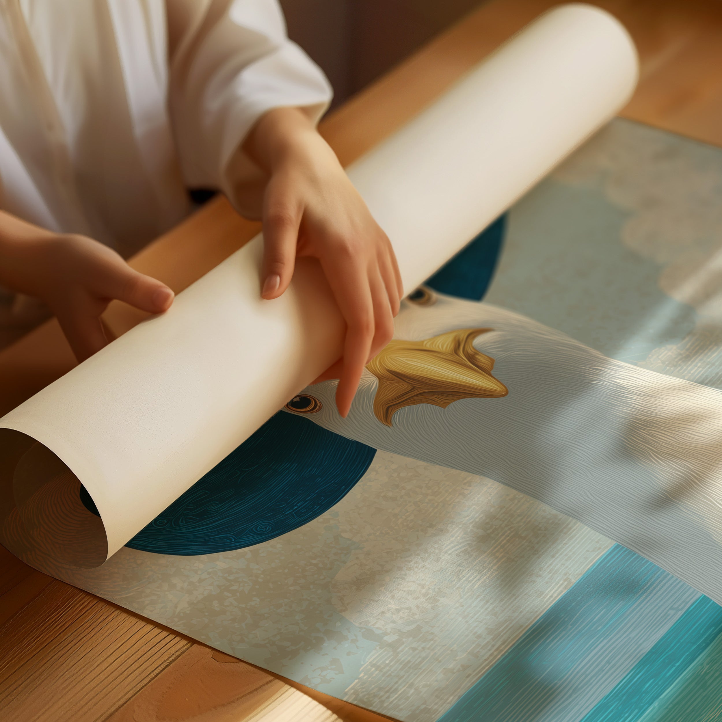 Seaside Gull In Fancy Attire