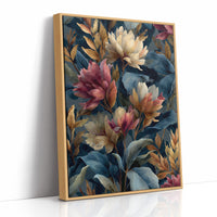 Autumn Magnolias in a Blue Room