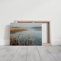 Winter Wildflowers Rest By Lake
