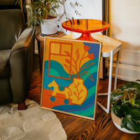 Wooden Horse Meets Morning Tulips