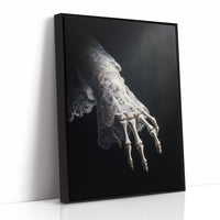 Delicate Bones Behind Lace Curtains