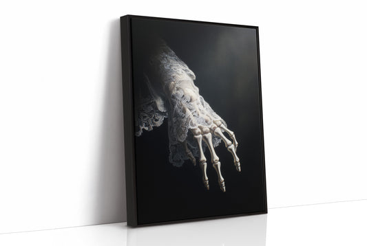 Delicate Bones Behind Lace Curtains