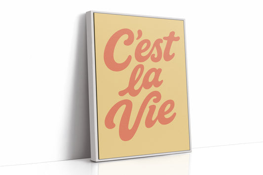 C’est La Vie Retro Wall Art