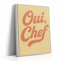 Oui Chef Kitchen Wall Art