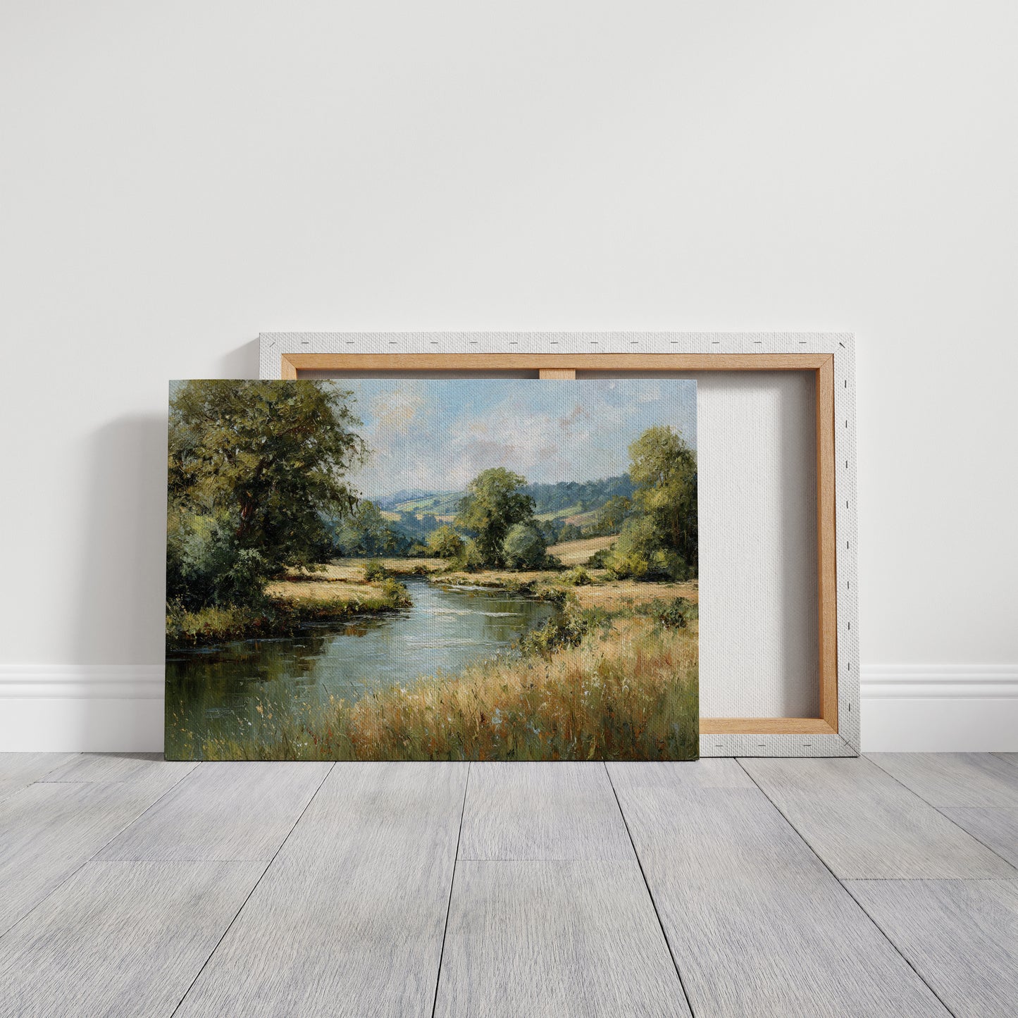 Summer Light Bends Along River