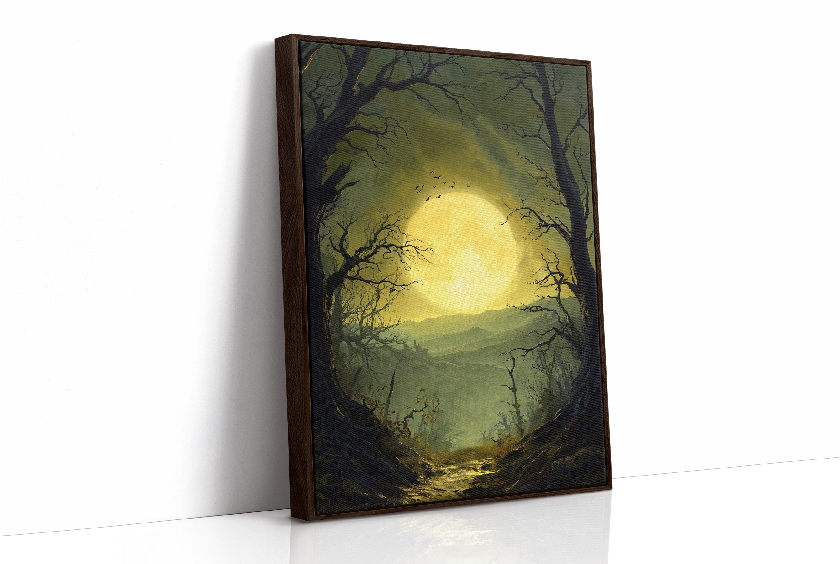 Moonlight Paints Ancient Valley Path