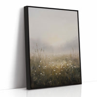 Daisies Linger In Morning Fog