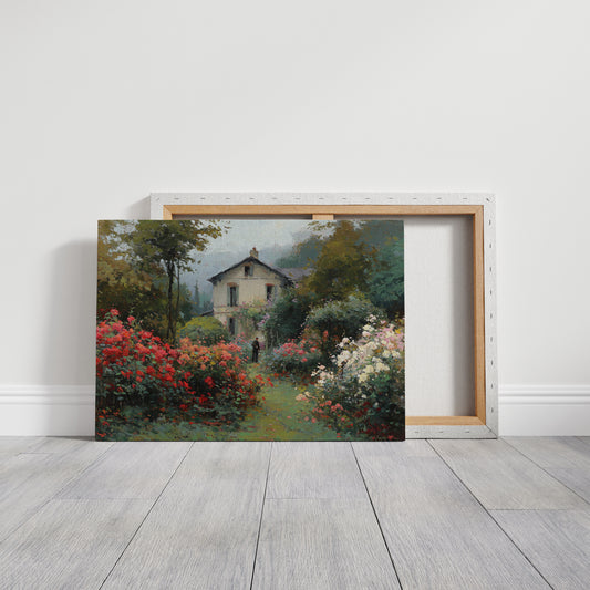 Summer Roses Guard The Cottage Path