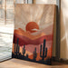 Desert Sunsets and Silent Sentinels