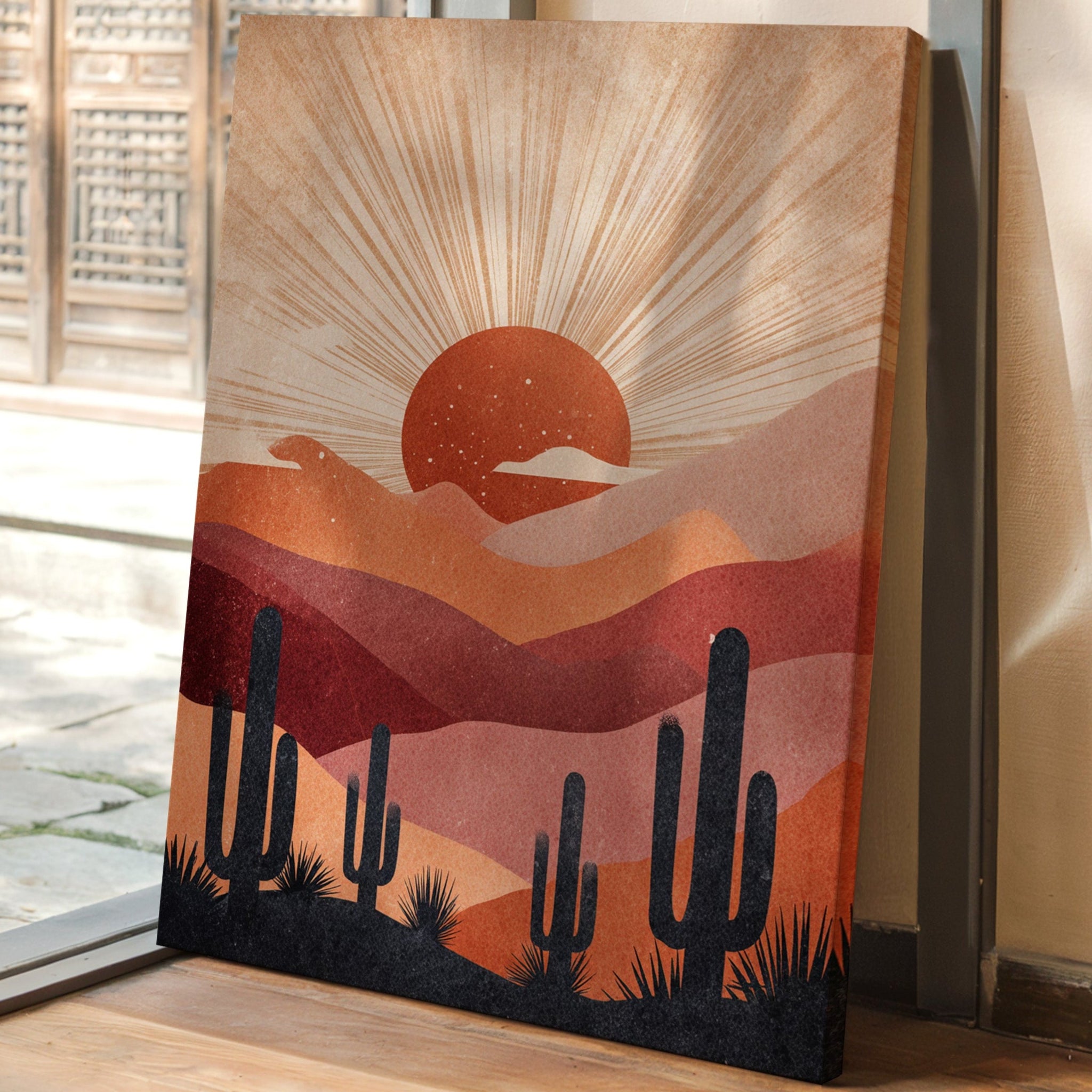 Desert Sunsets and Silent Sentinels
