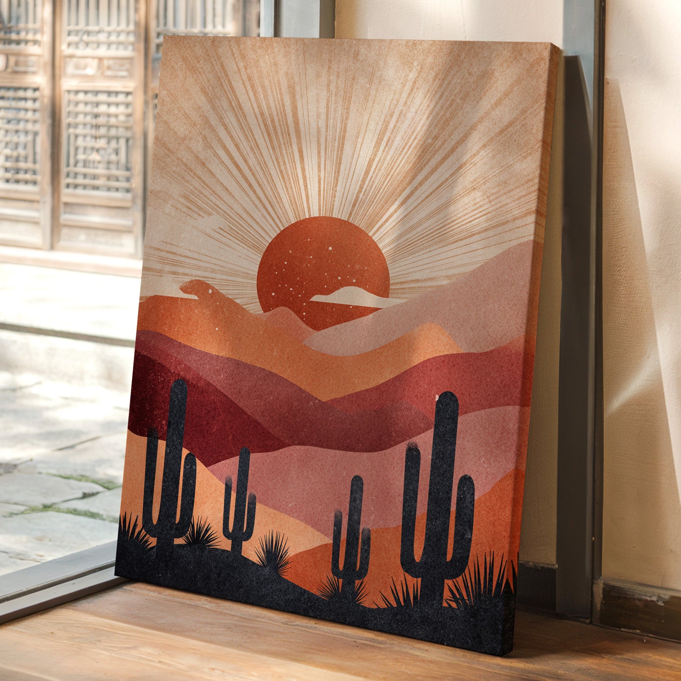 Desert Sunsets and Silent Sentinels