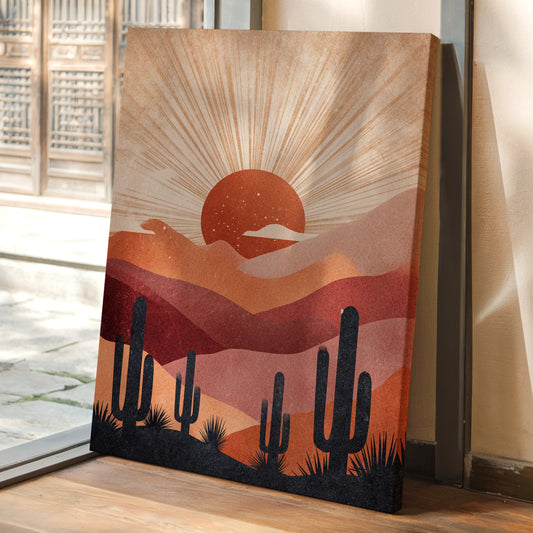 Desert Sunsets and Silent Sentinels