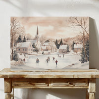 Winter's Dance On Village Ice