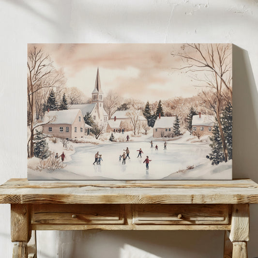Winter's Dance On Village Ice