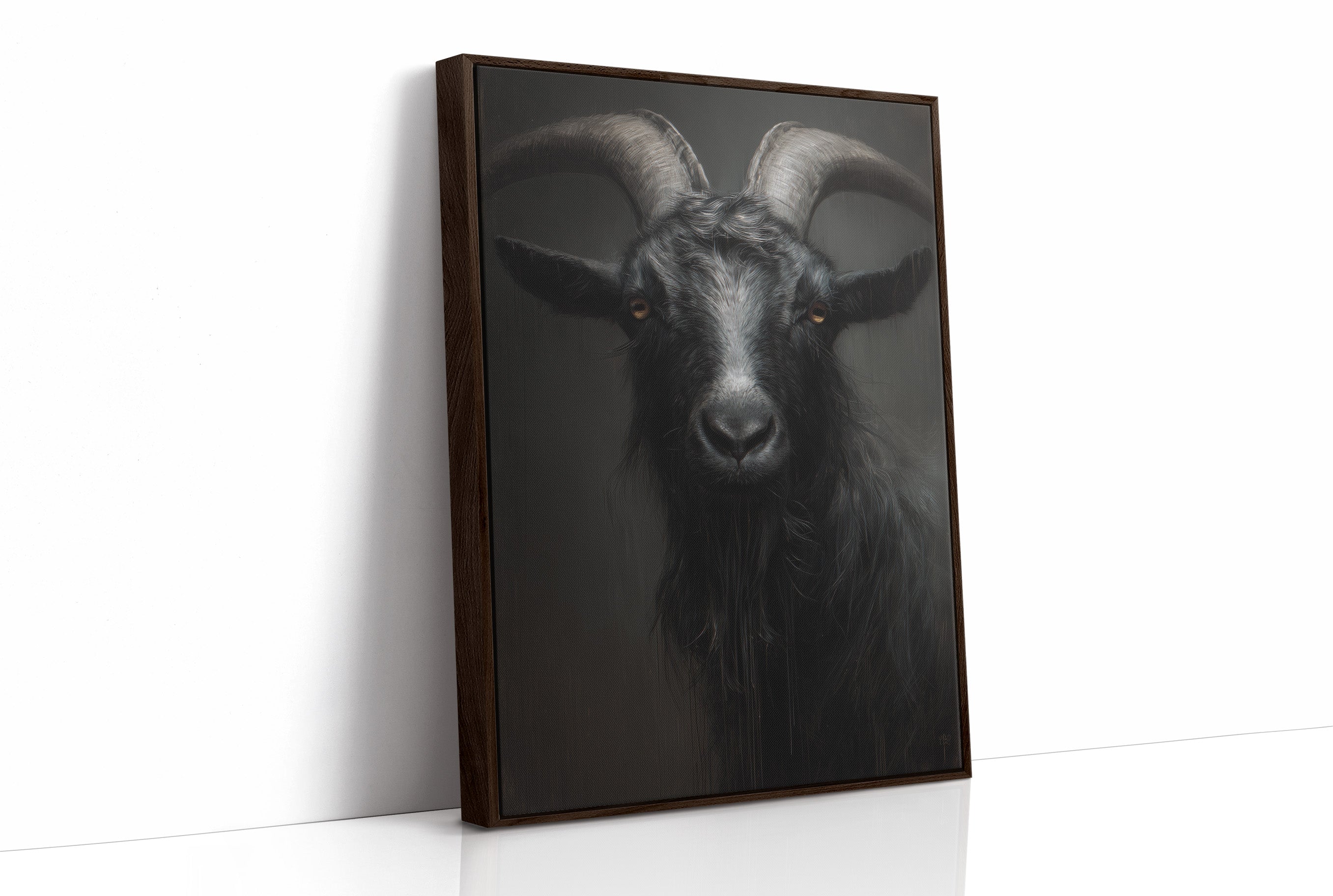 Amber Eyes Against Midnight Walls