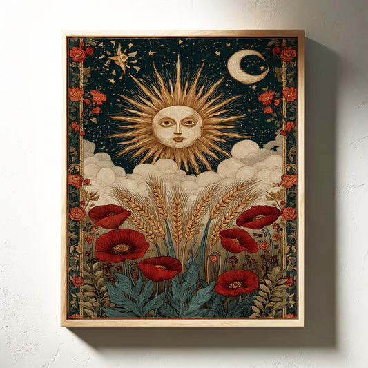 Harvest Beneath Celestial Gaze