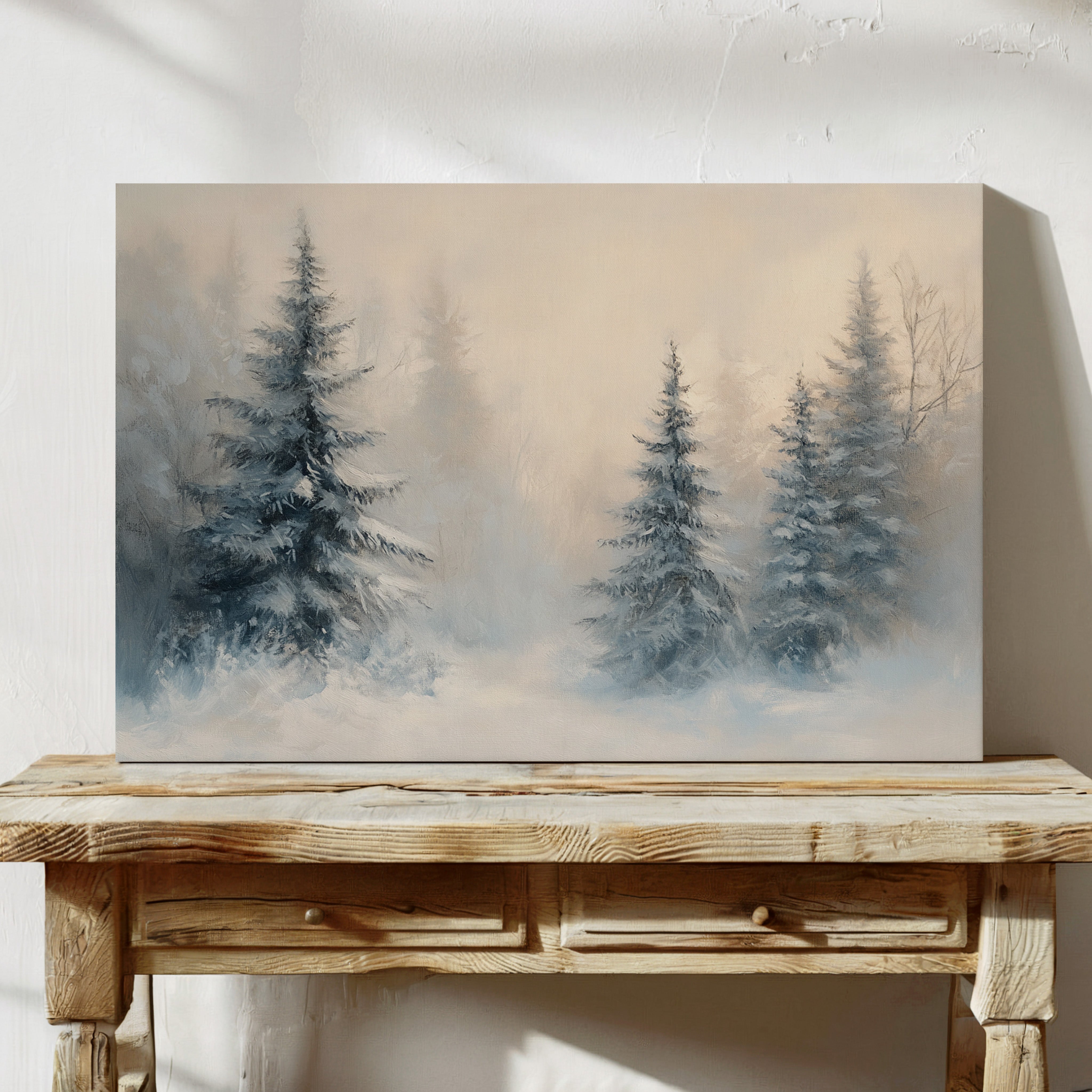 Evergreens Dance Through Winter's Light
