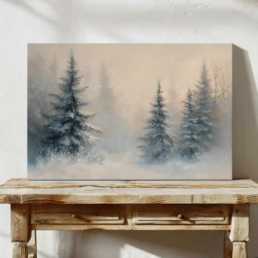 Evergreens Dance Through Winter's Light