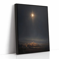 Celestial Beacon Over Ancient City