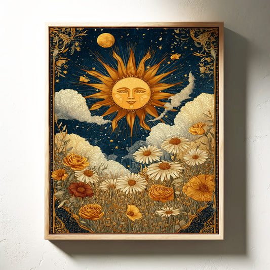 Sunlit Serenade Among Blossoms