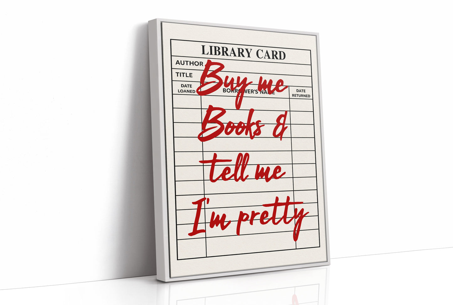 Buy Me Books and Tell Me I'm Pretty