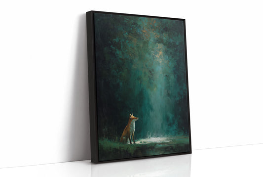 Fox Beneath Ancient Forest Glow