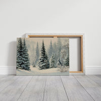 Snow Settles Among Northwoods Pineway