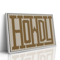 Howdy Western Mosaic Wall Greeting