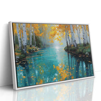 Birch Trees Mirror Autumn's Song