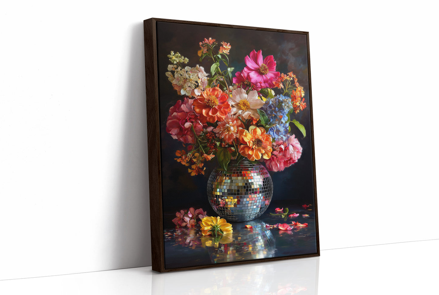Disco Vase Blooms After Dark