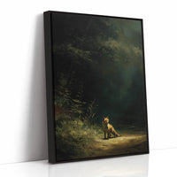 Fox Waits At Forest's Edge