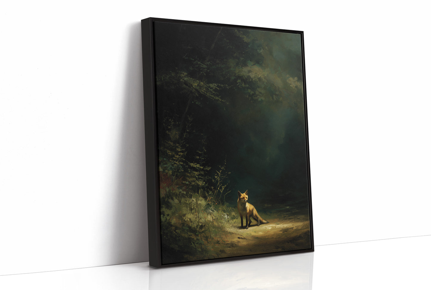 Fox Waits At Forest's Edge